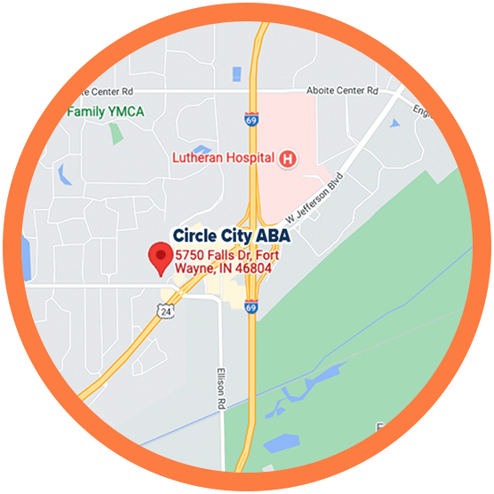 Map of Circle City ABA – Fort Wayne located at: 5750 Falls Drive, Fort Wayne, IN 46804.