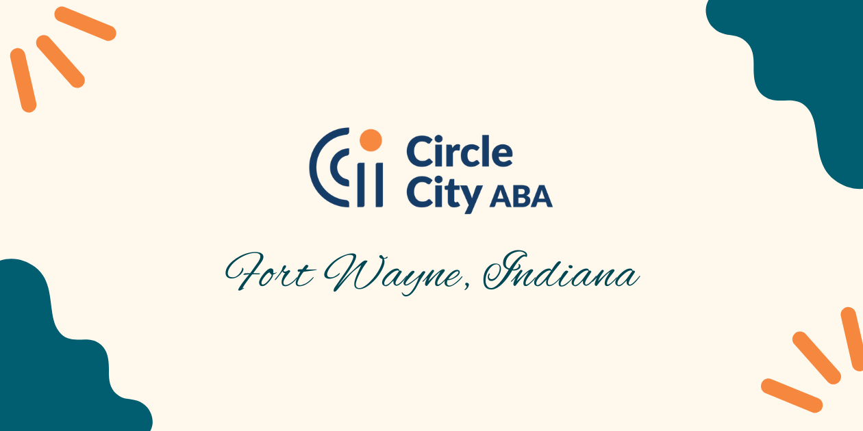 Circle City ABA logo on a peach background 