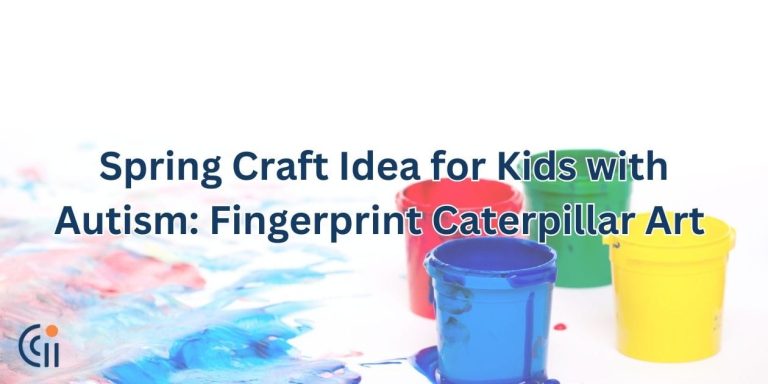 Spring Craft Idea for Kids with Autism: Fingerprint Caterpillar Art thumbnail
