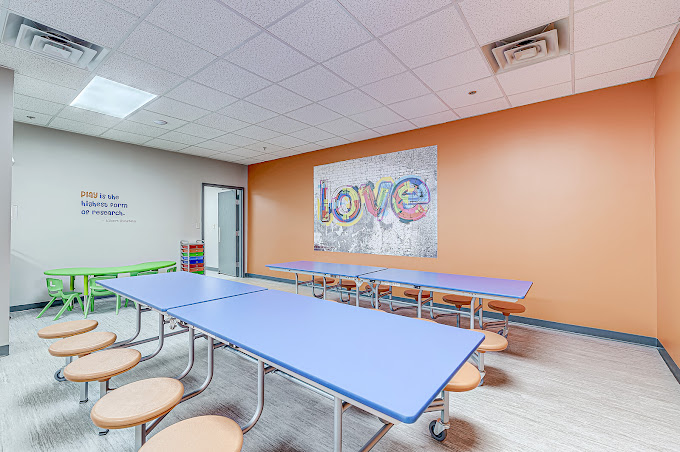 lunch room at ABA therapy center in Kokomo